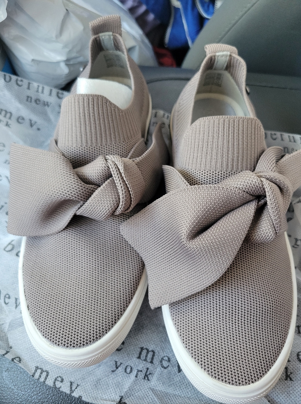 Bernie Mev Bow Slip-On Sneakers 6-6.5